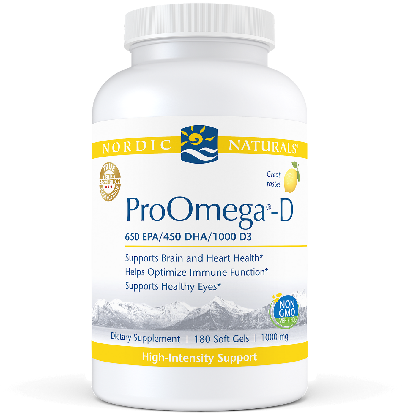 ProOmega D 1000 mg 180 gels Curated Wellness