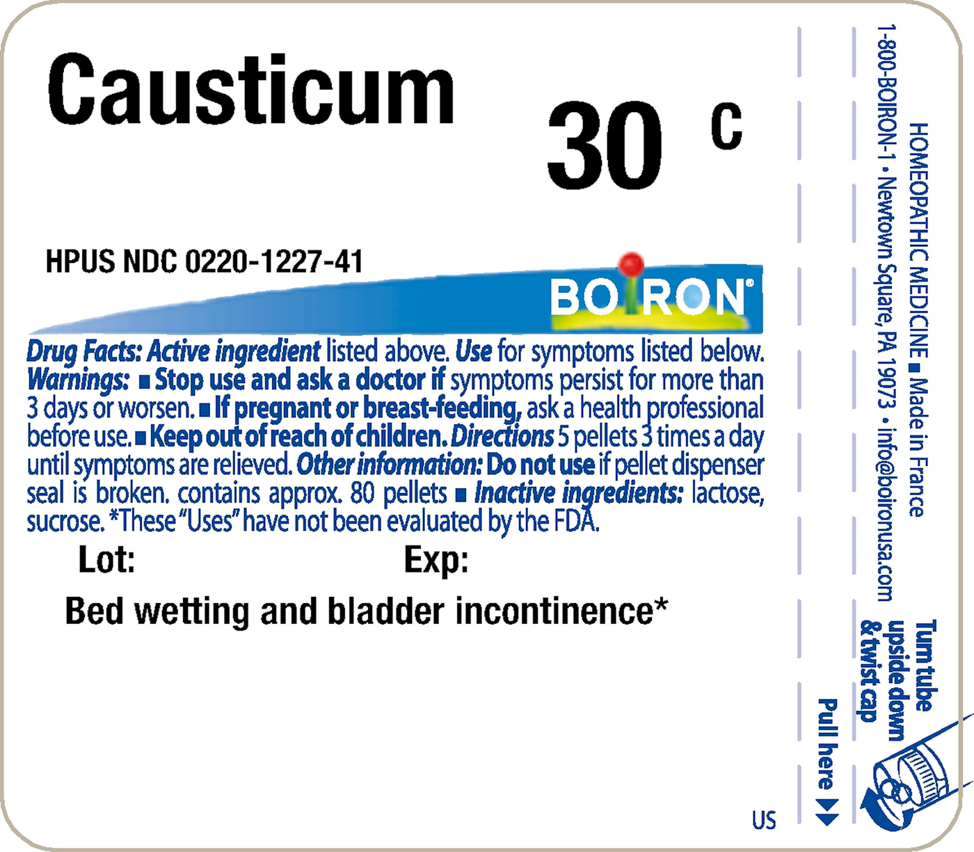 Causticum 30C 80 plts Curated Wellness
