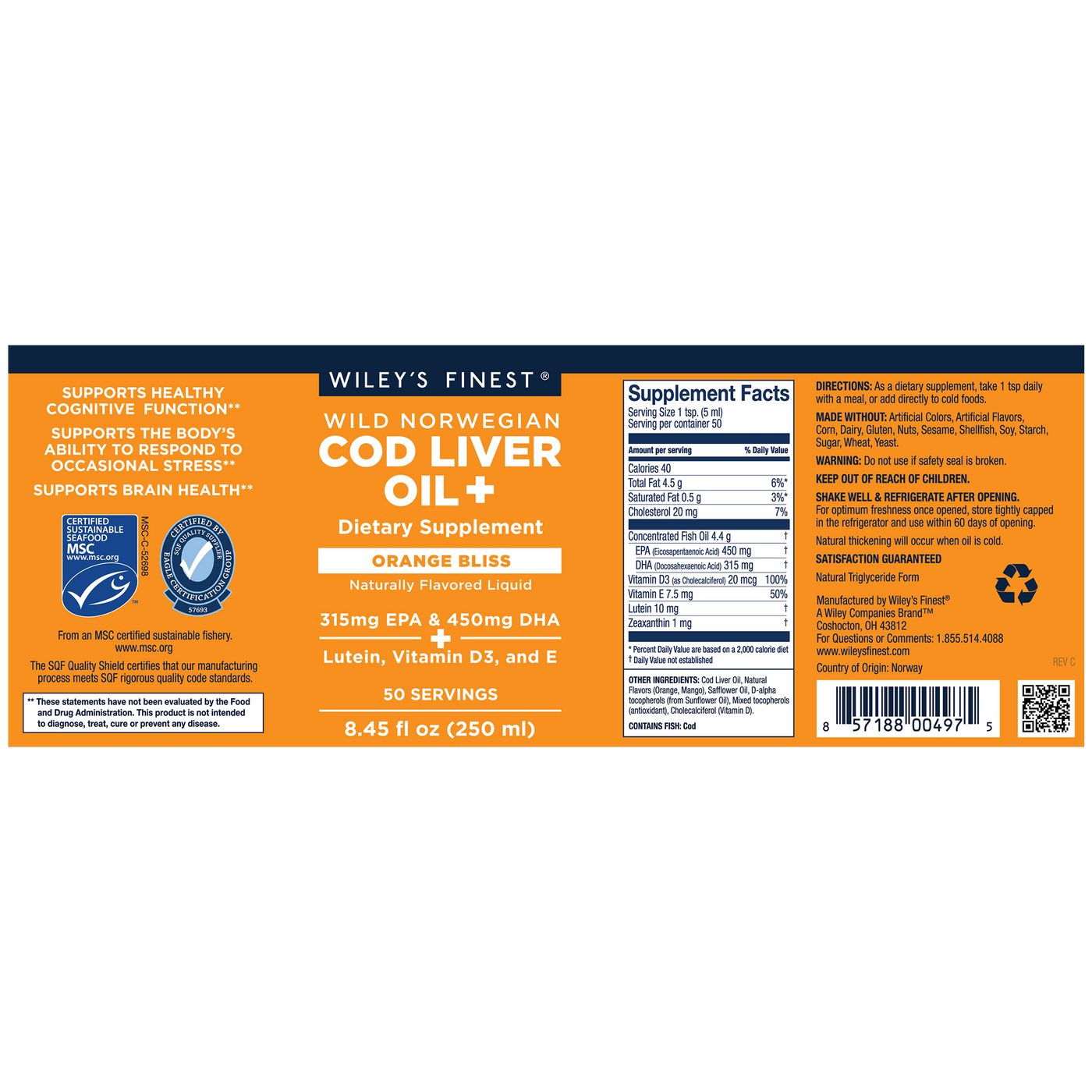 Norwegian • Cod Liver Oil + •  Curated Wellness