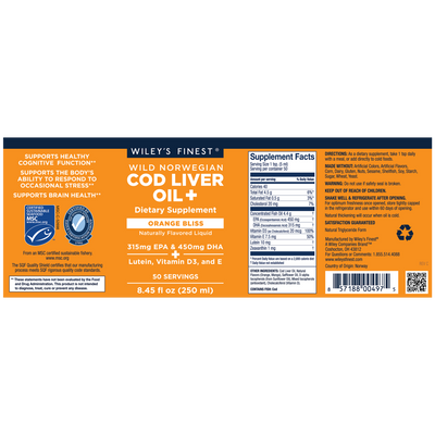 Norwegian • Cod Liver Oil + •  Curated Wellness