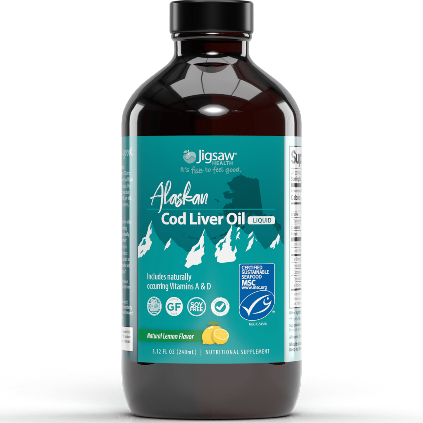 Alaskan Cod Liver Oil Liquid  Curated Wellness