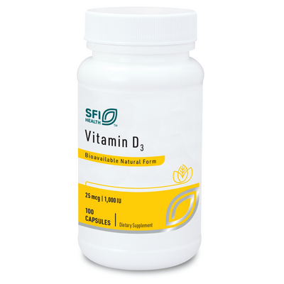Vitamin D3 1000 IU 100 caps Curated Wellness