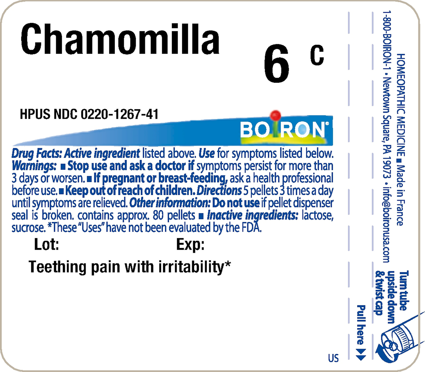 Chamomilla 6C 80 plts Curated Wellness