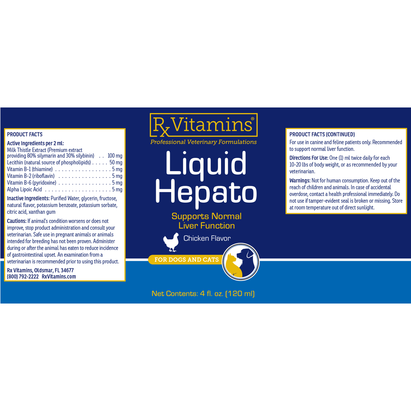 Liquid Hepato - Chicken 120ml Curated Wellness