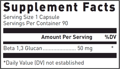 Beta 1,3 Glucan 50 mg  Curated Wellness