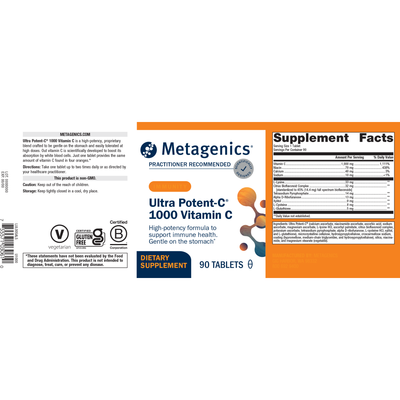 Ultra Potent-C® 1000 Vitamin C 90t Curated Wellness