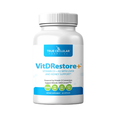 VITDRestore+™ - Vitamin D3 + K2 with Liver and Kidney Support