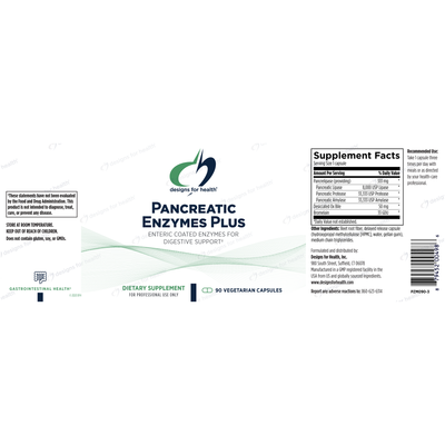 Pancreatic Enzymes Plus 90 cap Curated Wellness