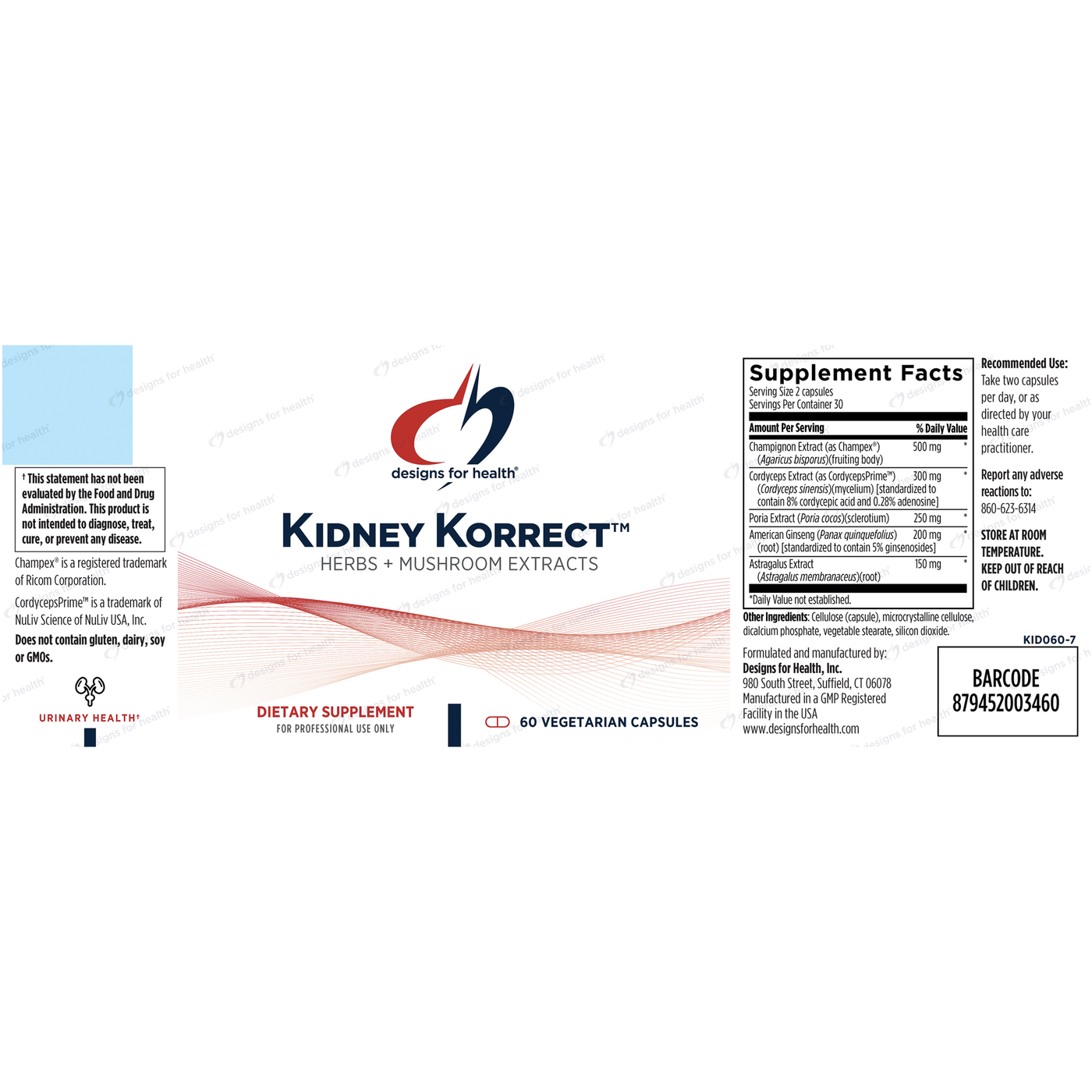 Kidney Korrect 60 vcaps Curated Wellness