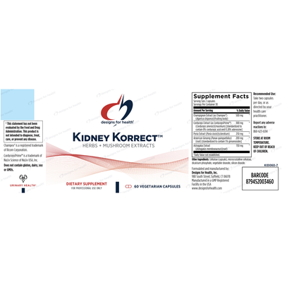 Kidney Korrect 60 vcaps Curated Wellness