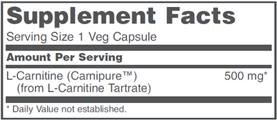 L-Carnitine 500 mg 60 caps Curated Wellness