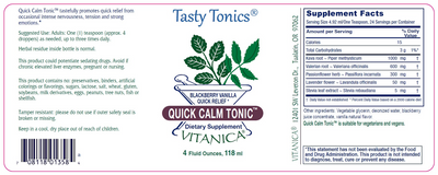 Quick Calm Tonic 4 fl oz Curated Wellness