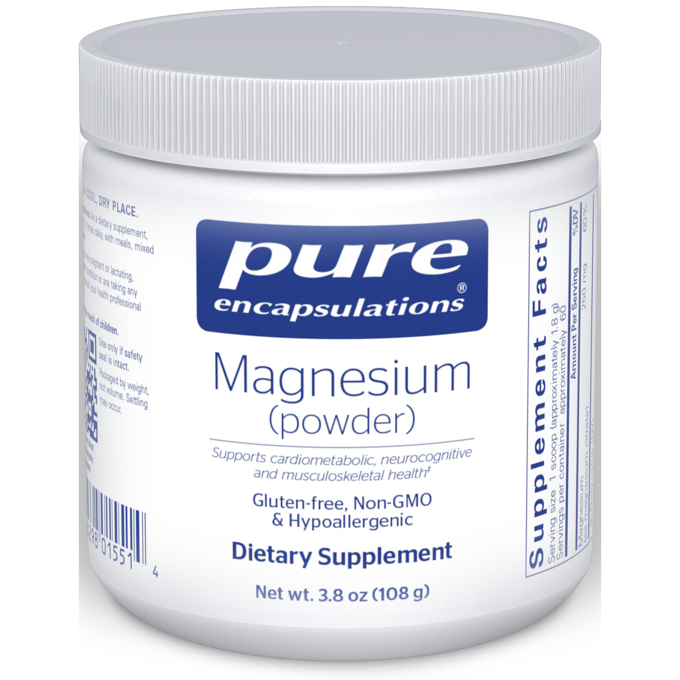 Magnesium (powder) 108 g Curated Wellness