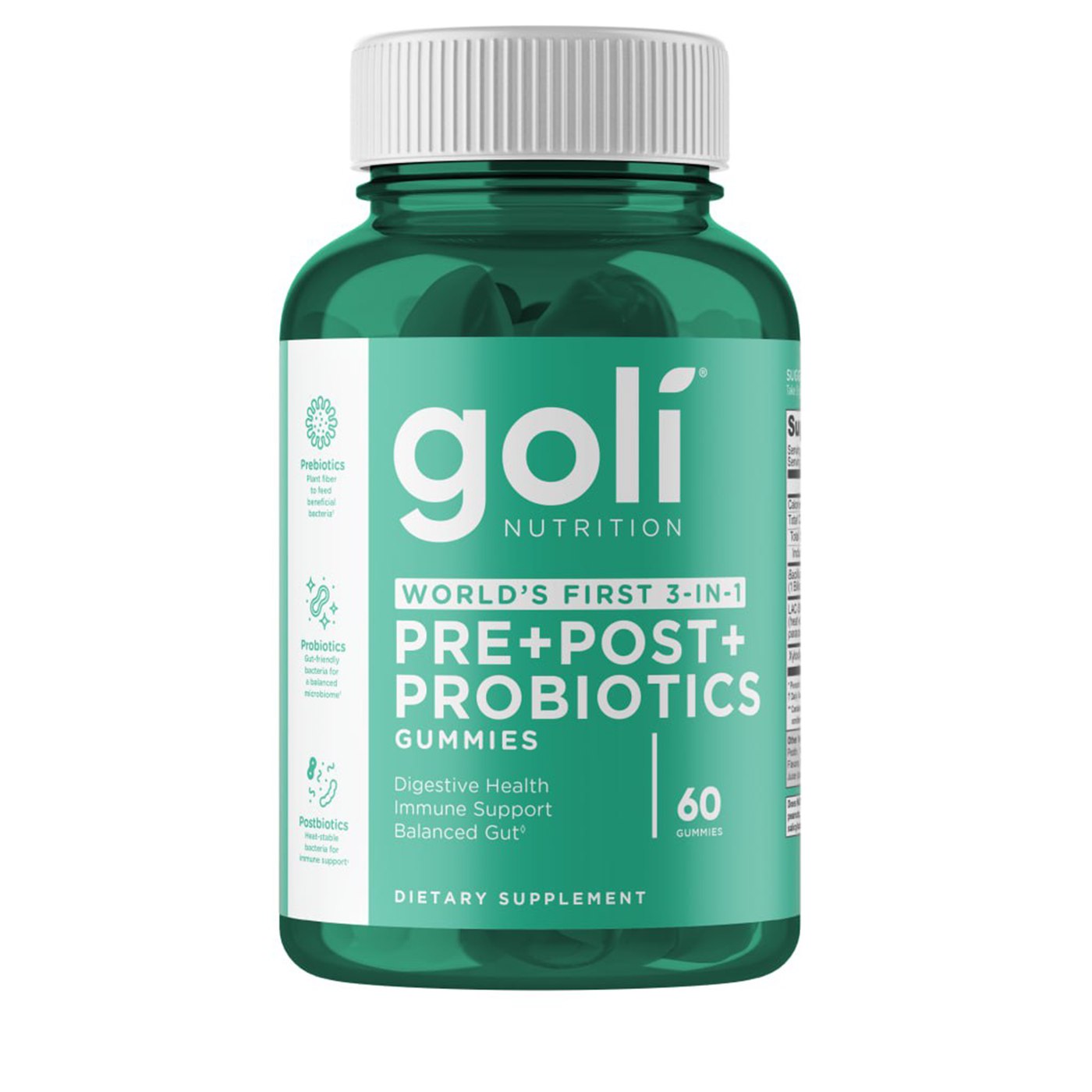 Goli Probiotic+ Gummies 60 gummies Curated Wellness
