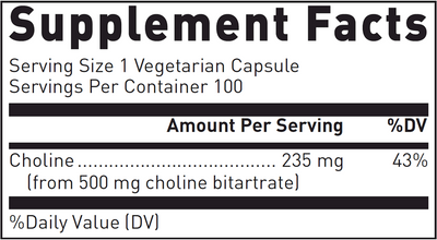 Choline Bitartrate  Curated Wellness