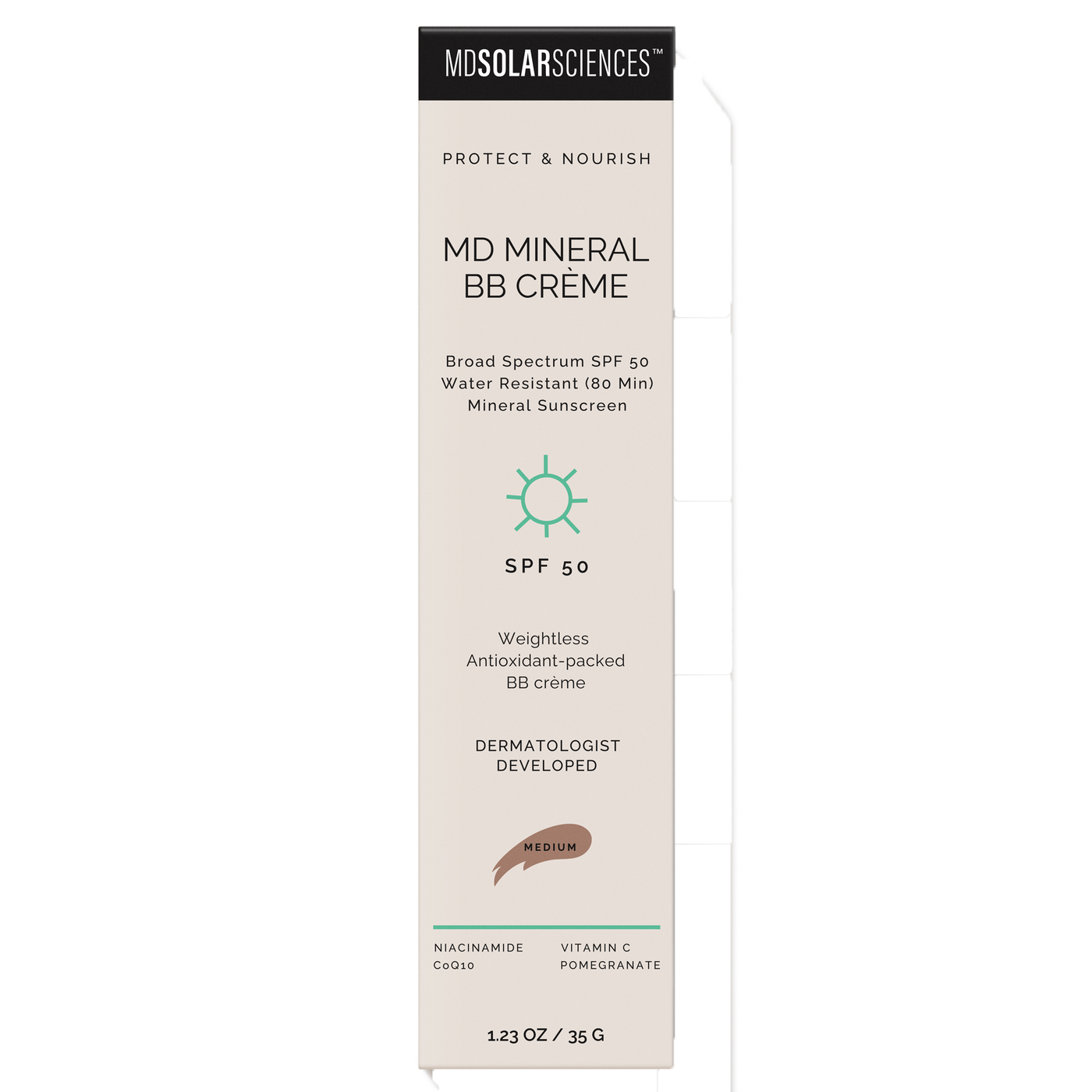 MD Mineral BB Creme Med SPF 50  Curated Wellness