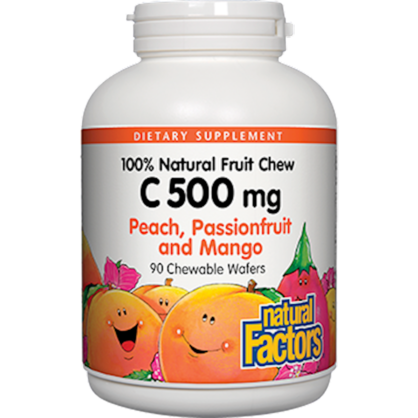 C500mg Peach, Passionfruit, Mango 90chew Curated Wellness