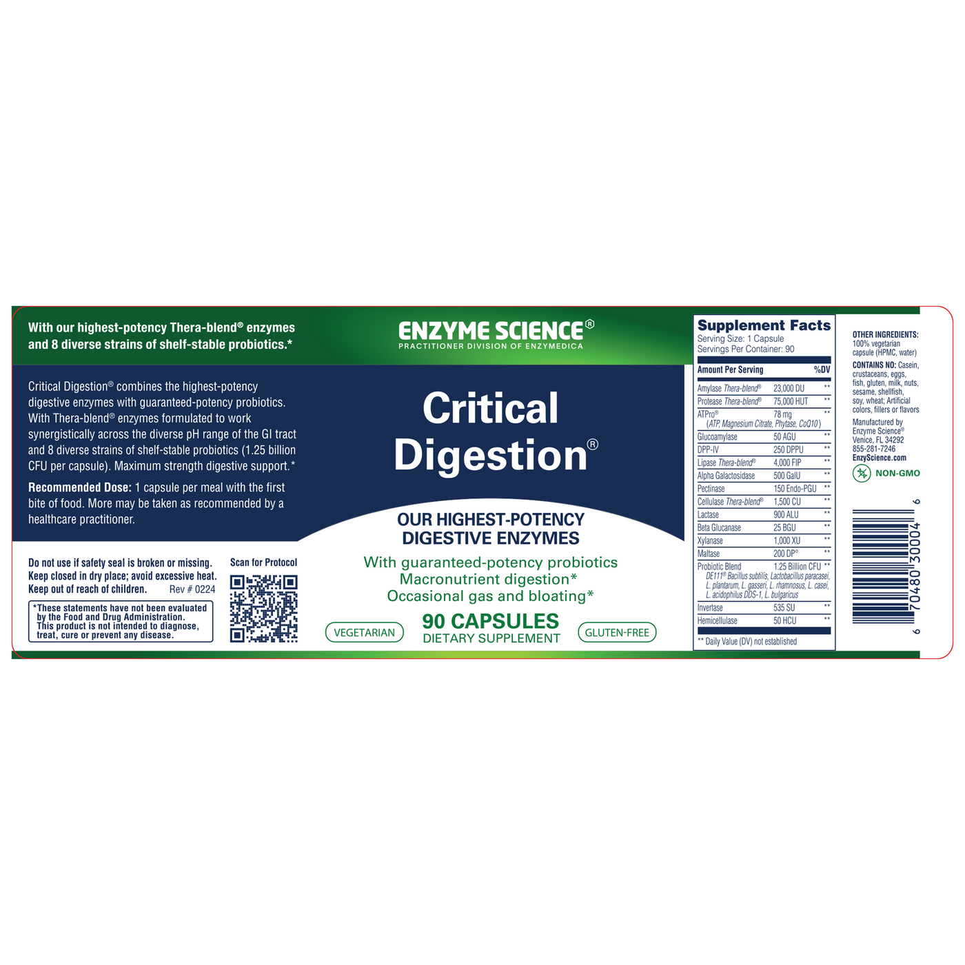 Critical Digestion 90 Capsules Curated Wellness