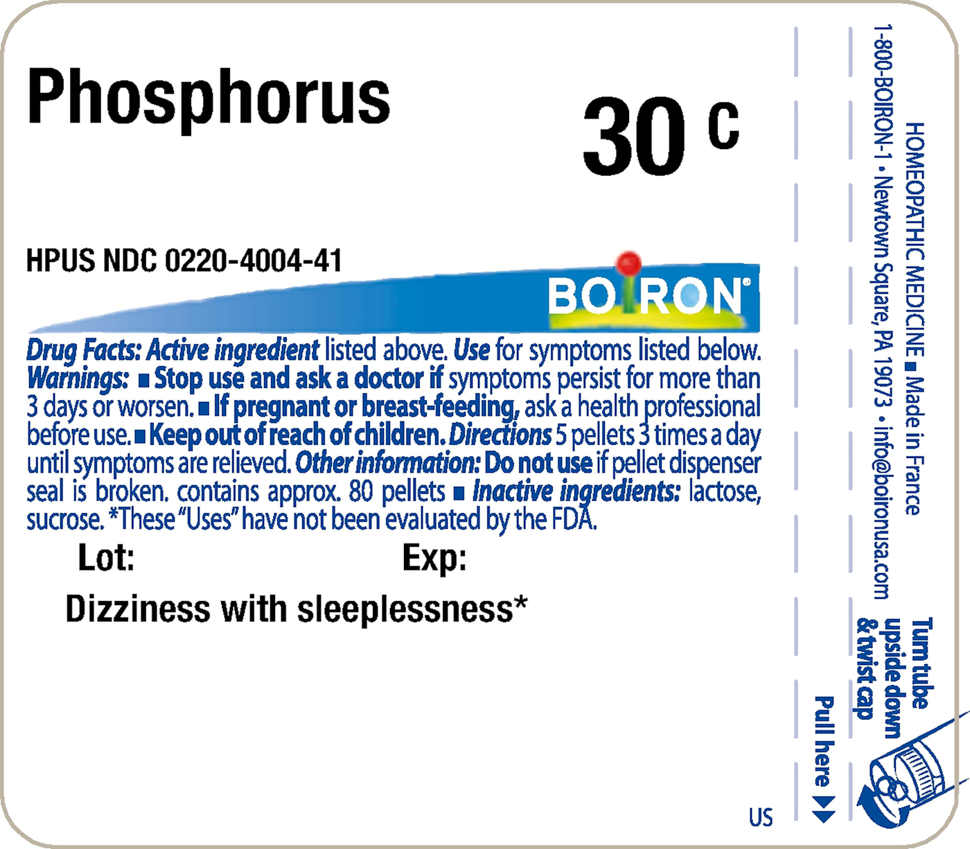 Phosphorus 30c 80 plts Curated Wellness