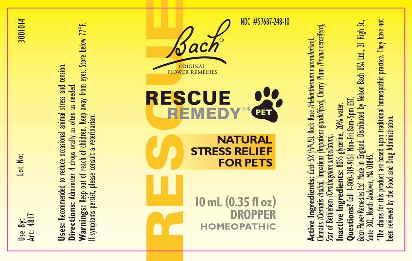 Rescue Remedy Pet  Curated Wellness