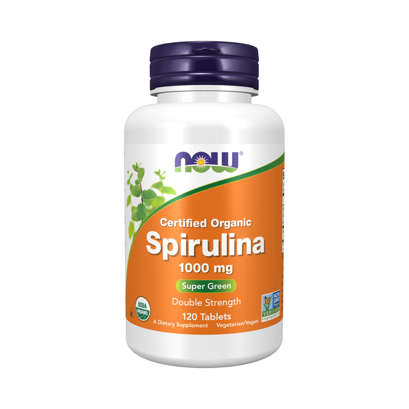 Organic Spirulina 1000 mg 120 tabs Curated Wellness