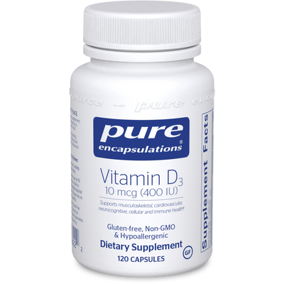 Vitamin D3 400 IU 120 vcaps Curated Wellness