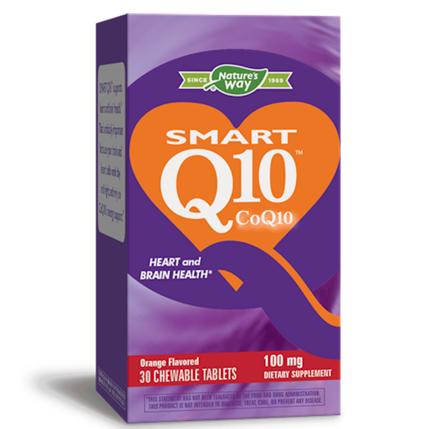 SMART Q10 CoQ10 Orange 100 mg 30 chew Curated Wellness