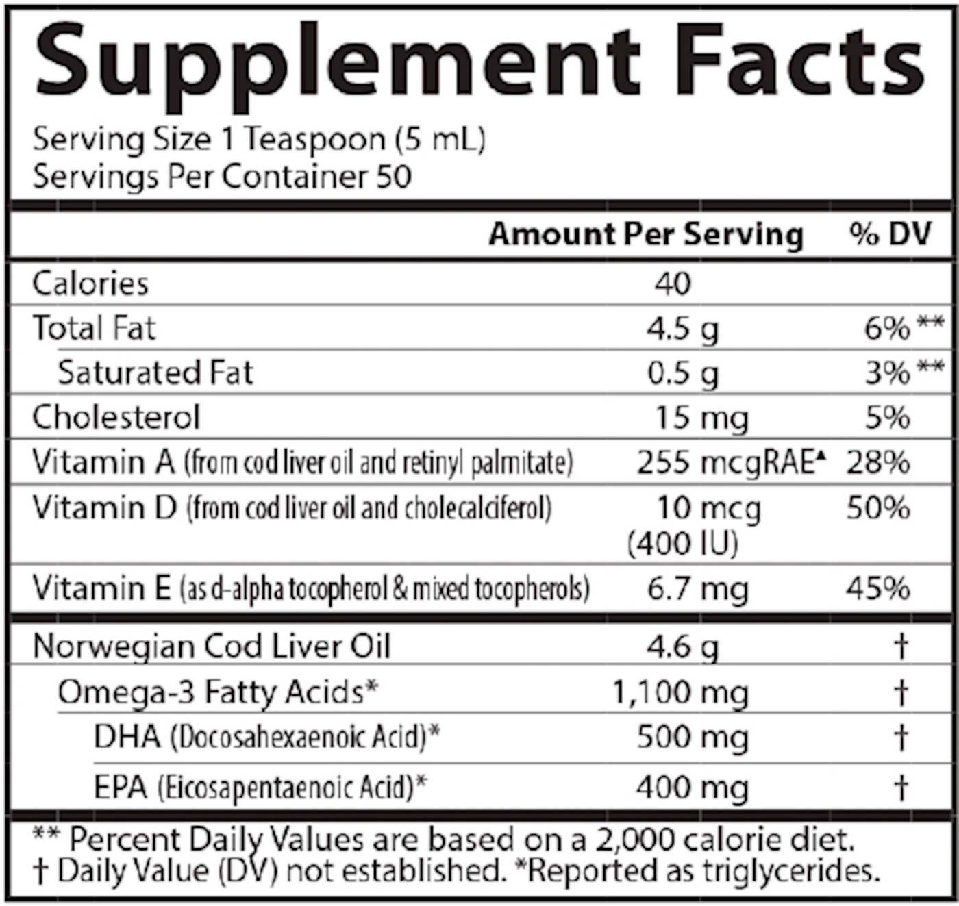 Cod Liver Oil Regular Flavor  Curated Wellness