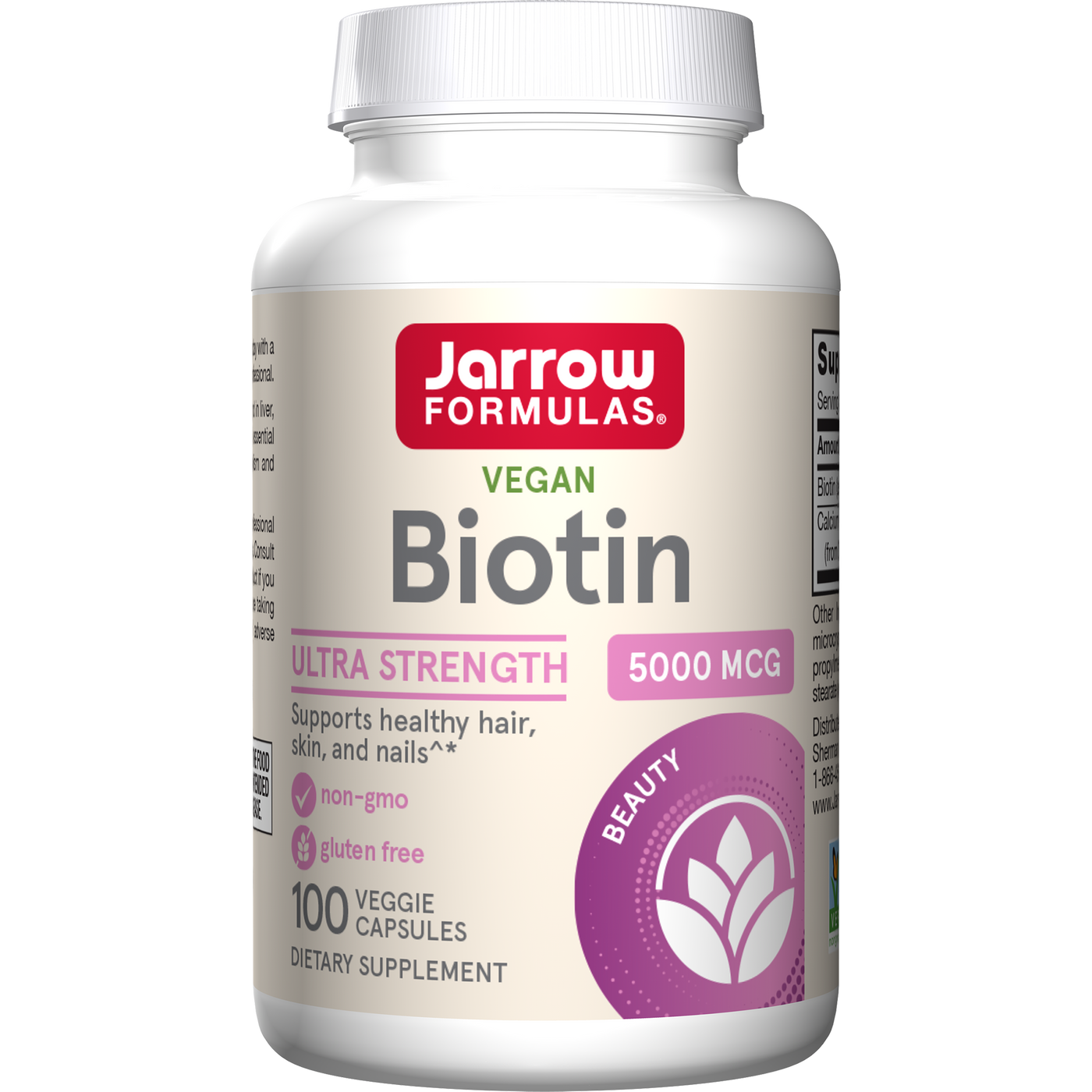 Biotin 5 mg 100 caps Curated Wellness