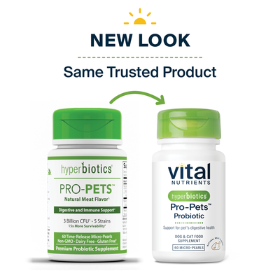 Hyperbiotics Pro-Pets™ Probiotic 60 ct Curated Wellness