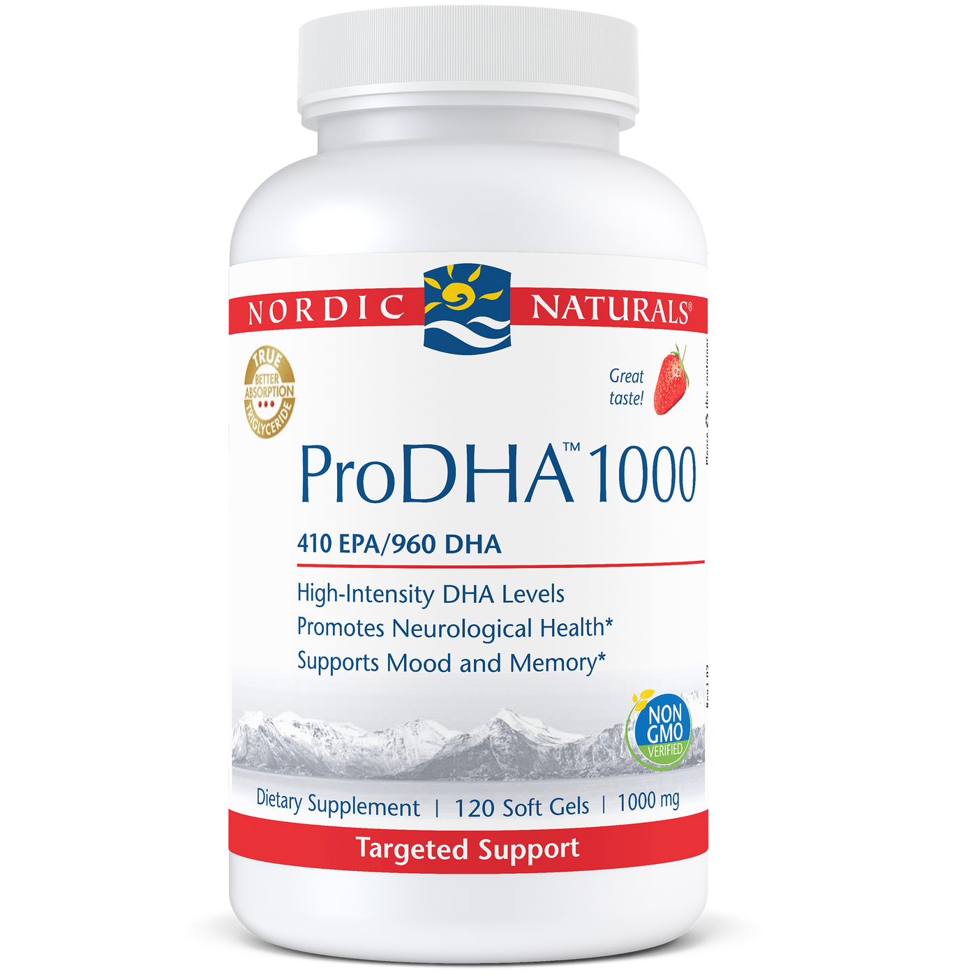 ProDHA 1000 Strawberry 120 soft gels Curated Wellness