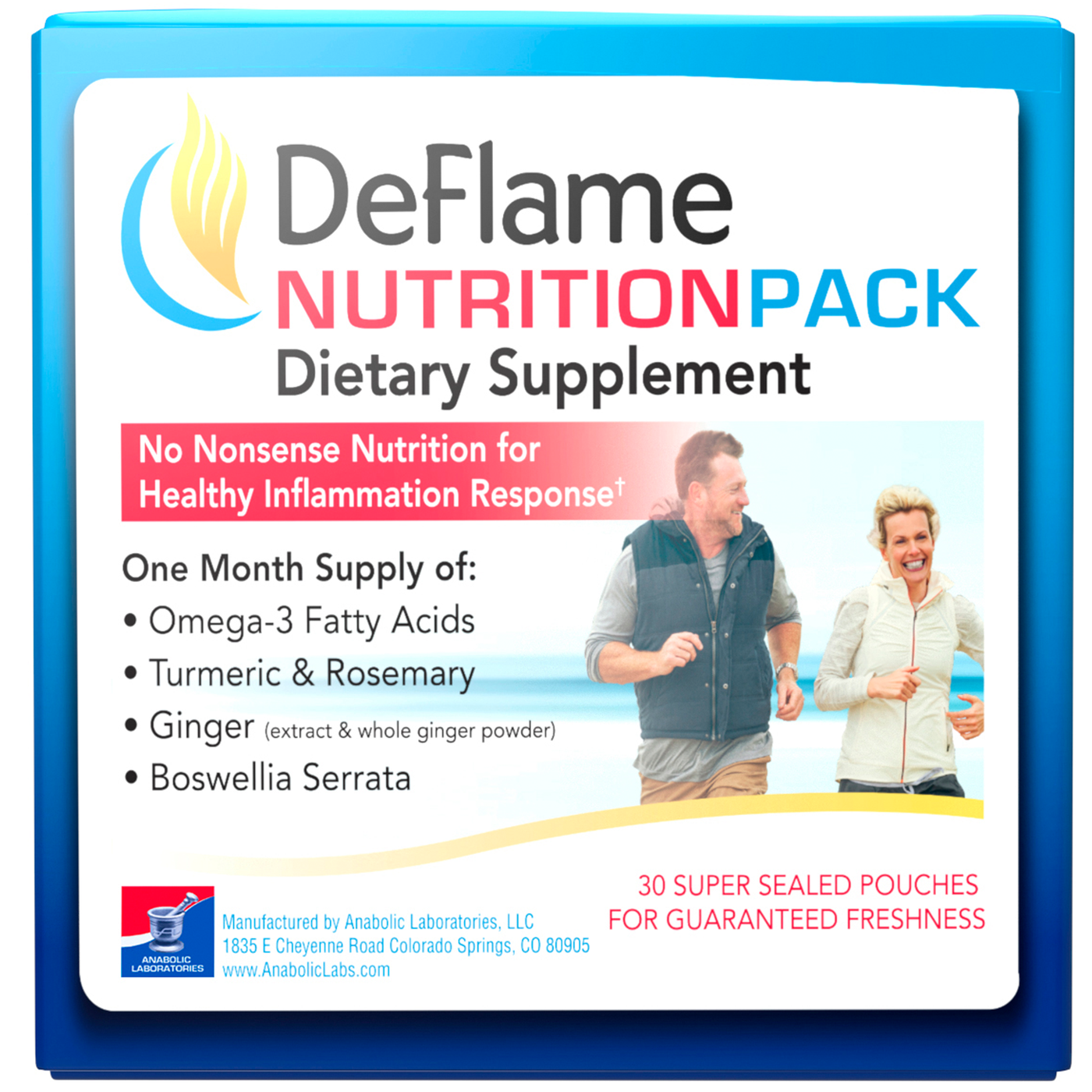 Deflame Nutrition Pack 30pk Curated Wellness