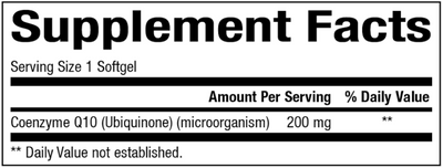 CoQ10 200 mg 60 gels Curated Wellness