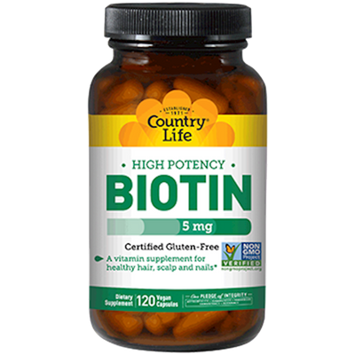 High Potency Biotin 5 mg  Curated Wellness