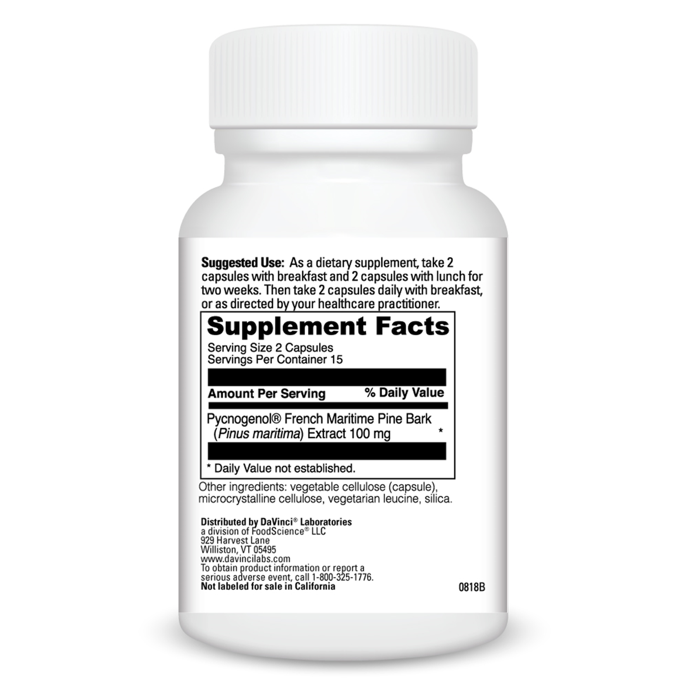 Pycnogenol 50 mg  Curated Wellness