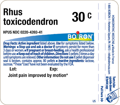 Rhus toxicodendron 30C 80 plts Curated Wellness