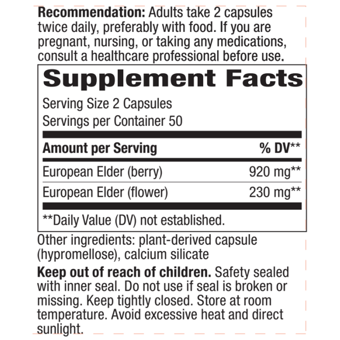 Elderberry 575 mg  Curated Wellness