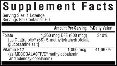 Methyl B12 with L-Methylfolate  Curated Wellness