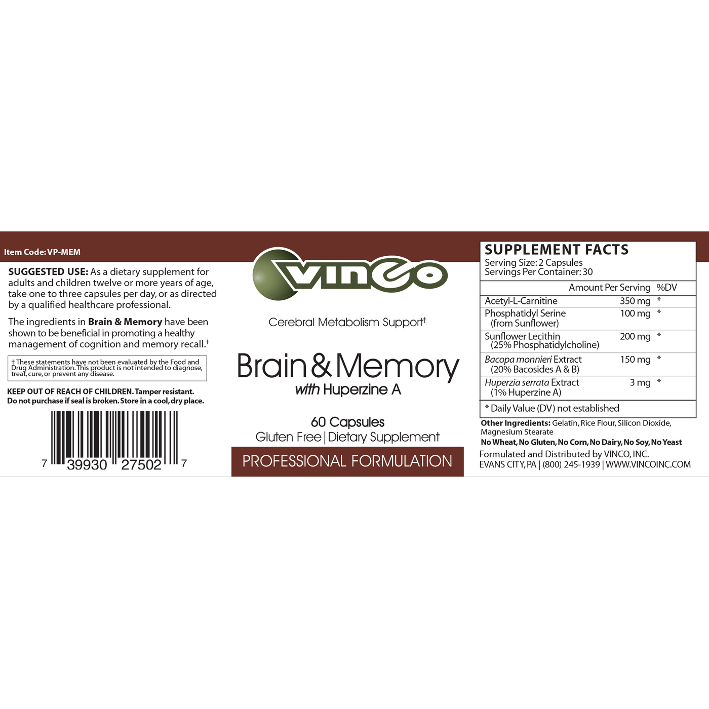 Brain Memory  Curated Wellness