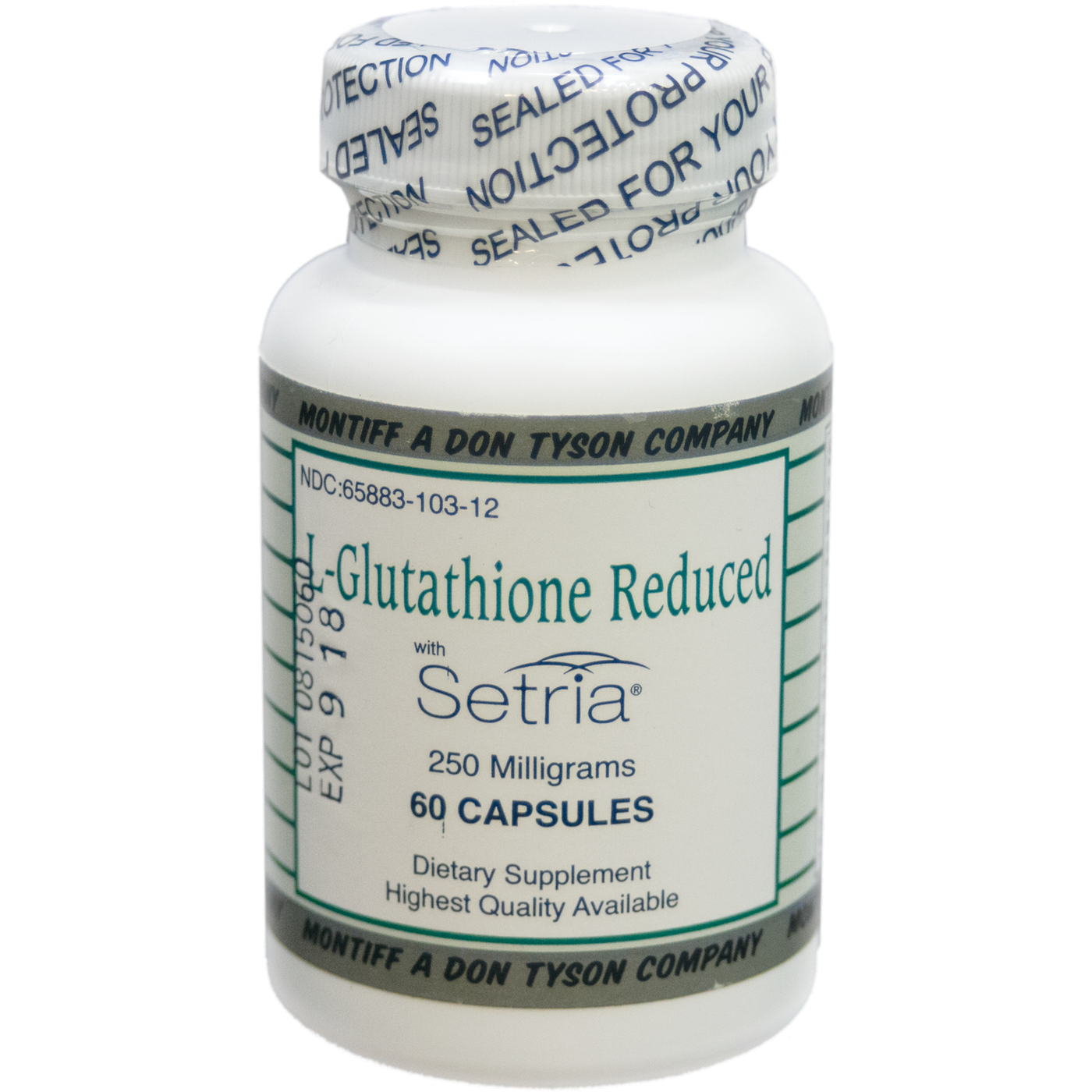 L-Glutathione Reduced 250 mg  Curated Wellness