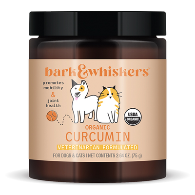 Organic Curcumin for Dogs & Cats 75g Curated Wellness