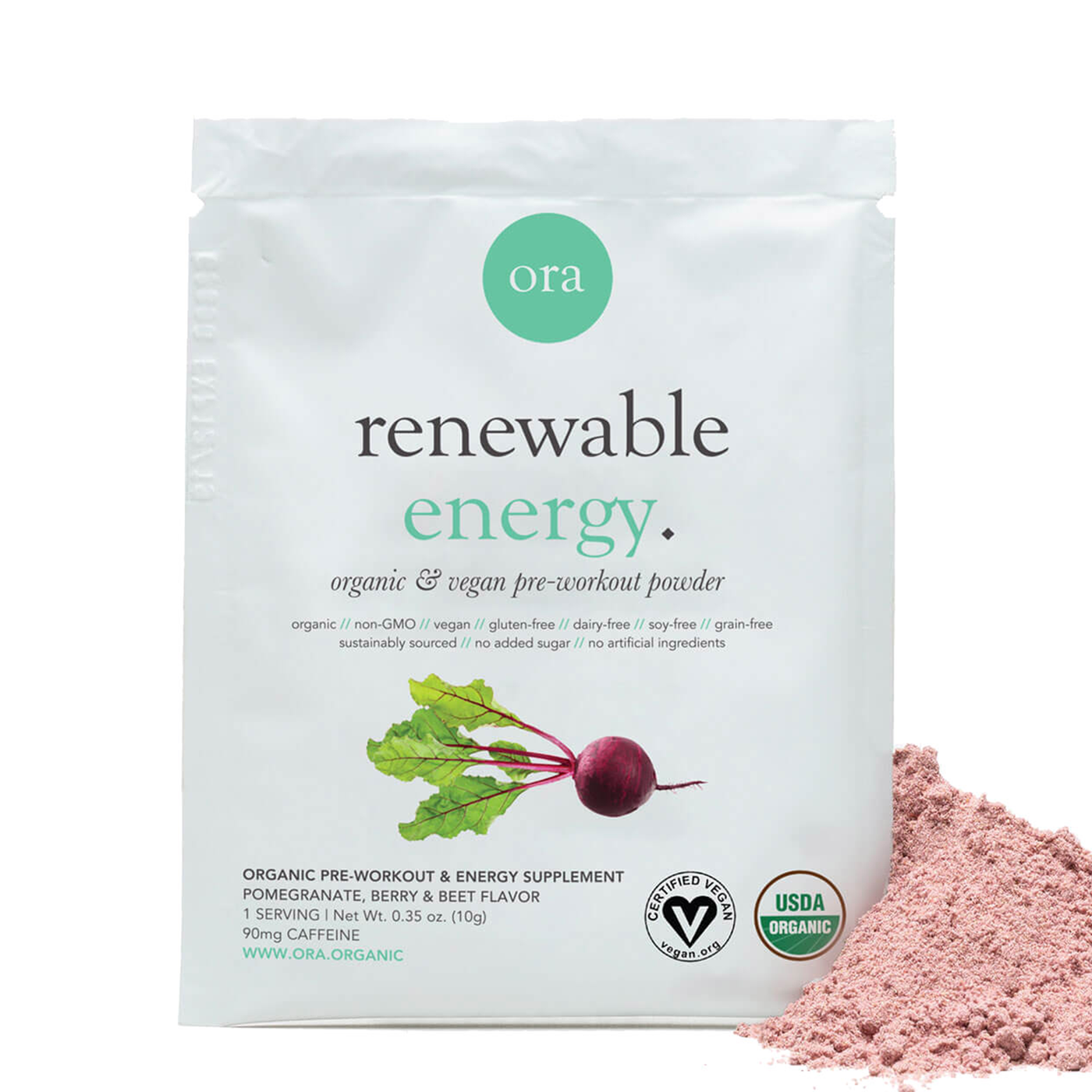 Renew Energy PreWorkout Beet & Pom  Curated Wellness