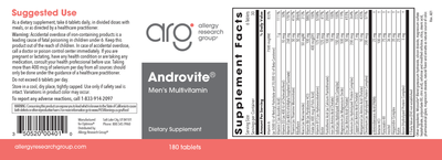 Androvite 180 tablets Curated Wellness