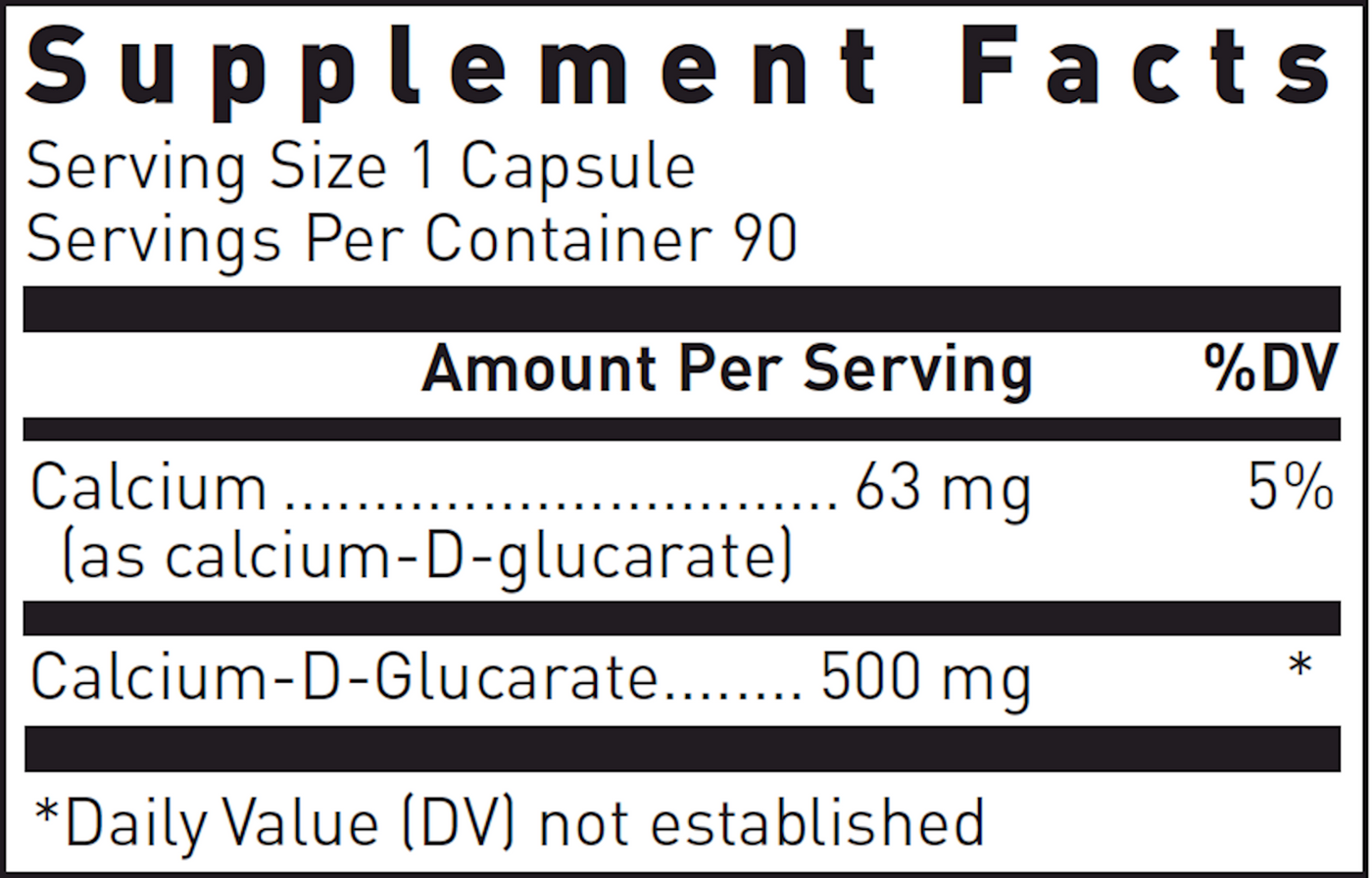 Calcium D-Glucarate 500 mg  Curated Wellness