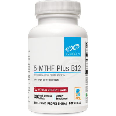 5-MTHF Plus B12 Cherry 30 Tablets Curated Wellness