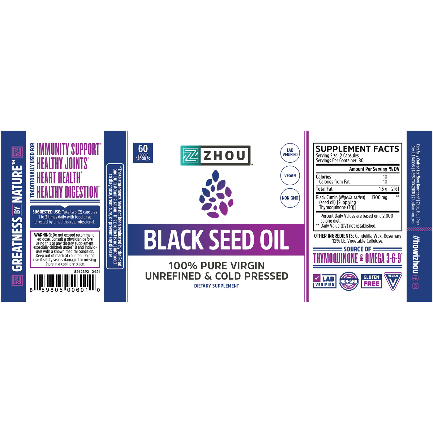 Black Seed Oil 60c Curated Wellness