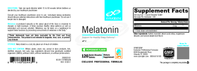 Melatonin Peppermint 120 Tablets Curated Wellness