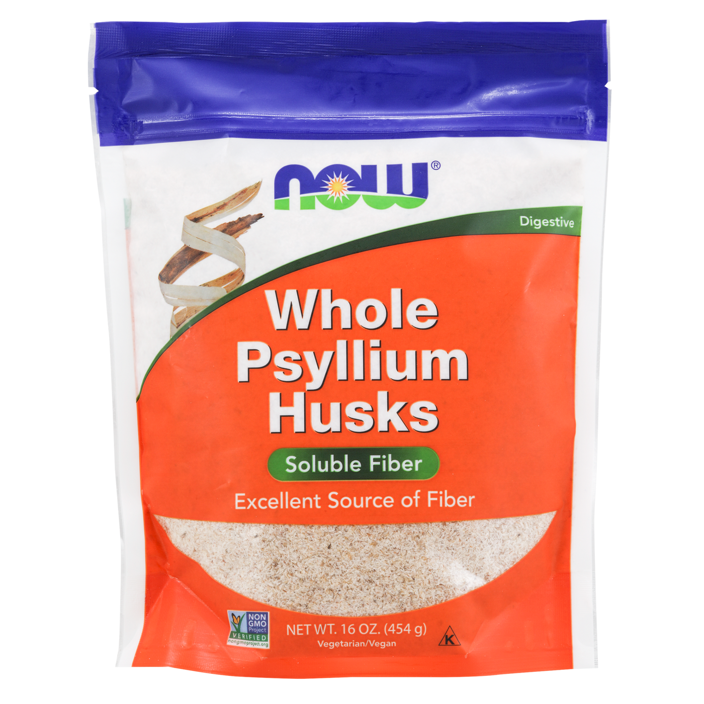 Whole Psyllium Husk 1 lb Curated Wellness