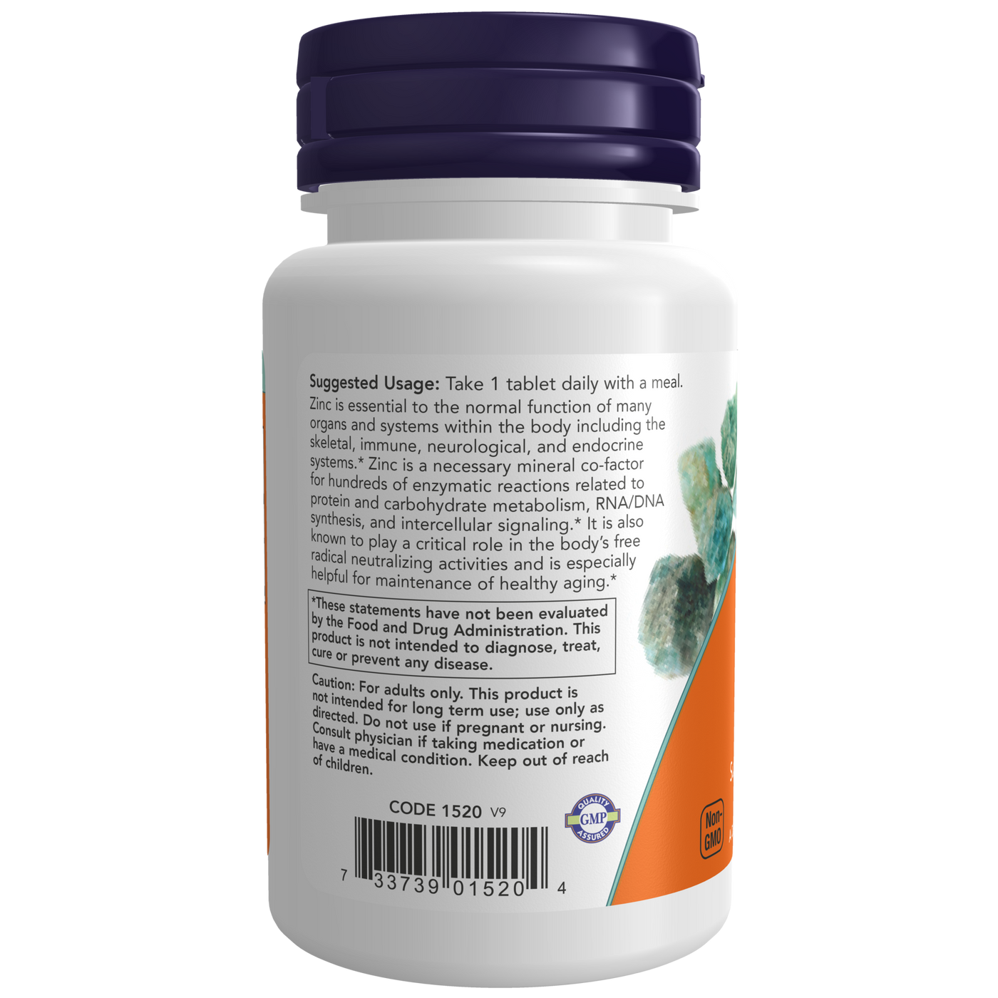 Zinc 50 mg 100 tabs Curated Wellness