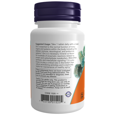 Zinc 50 mg 100 tabs Curated Wellness